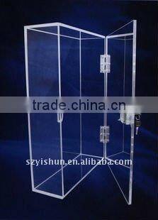 pink color nails Acrylic box without Lid