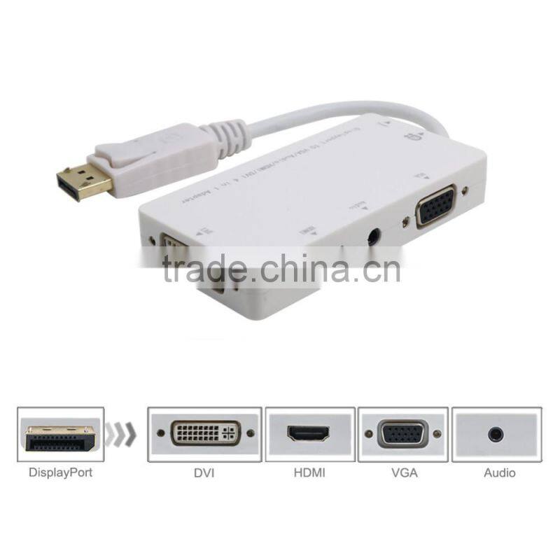 DP to VGA /DVI and HD MI 3 in 1 Adapter with Audio