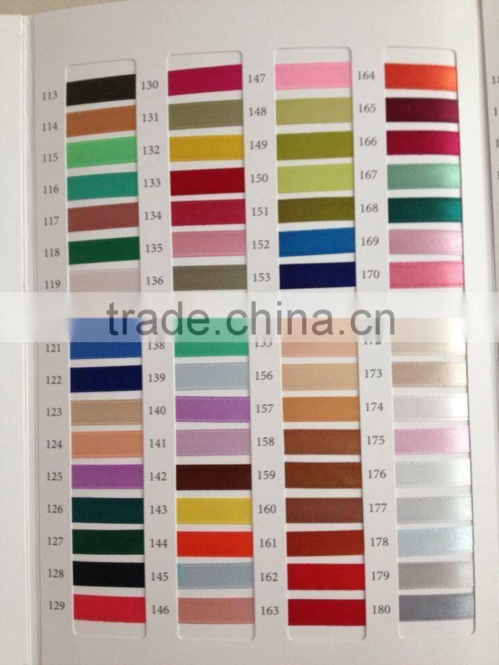 Gold Edge Blue Elegant Satin Christmas Ribbon