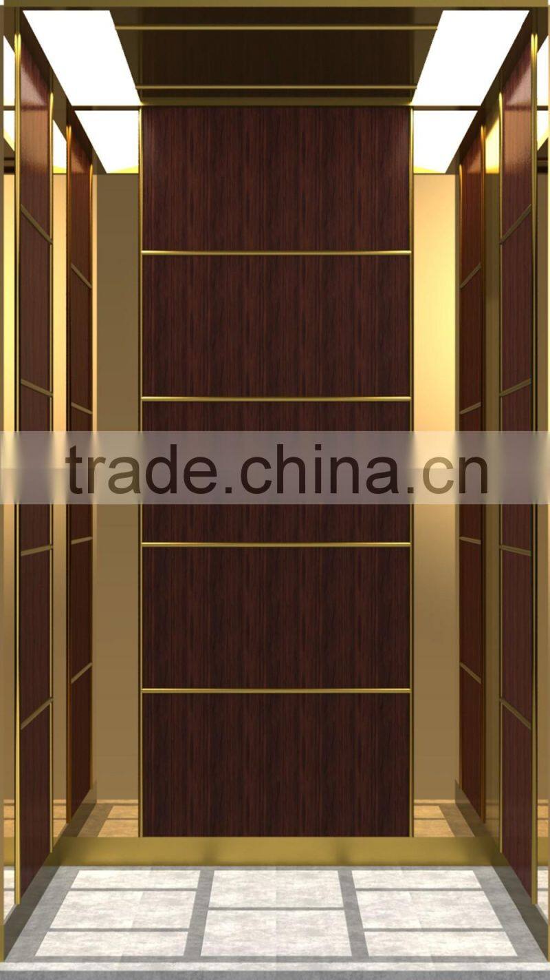 Passenger/Comercial/recidential with Wood Surface Plate Wall elevator lift