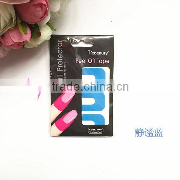 New arrival 10pcs Peel off Nail Art Tape Stickers Nail Glue Stickers Printer Protector
