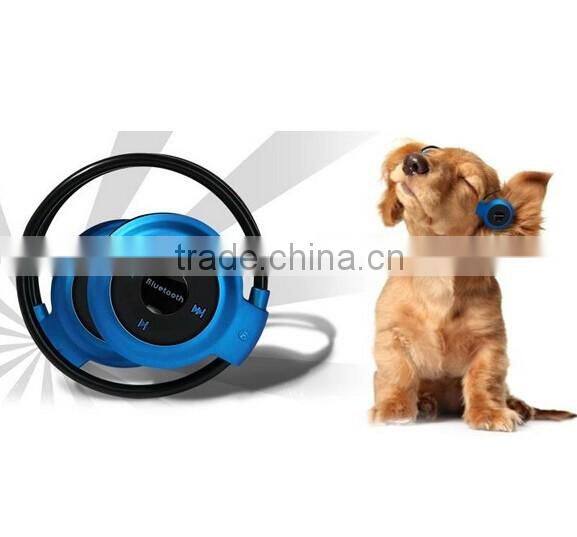 Neckband Mini Wireless Sport Bluetooth Headset/headphone Music Stereo Bluetooth Earphone SD Card Slot