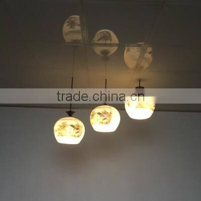 E27 vintage 3 head hanging ceramic lights pendant for bar counter for restaurant lighting