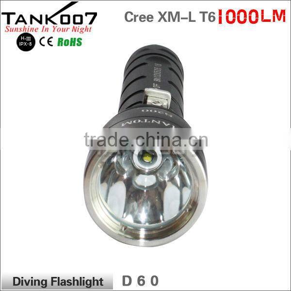 diving torch led CREE U2 under water 200m TANK007 D60