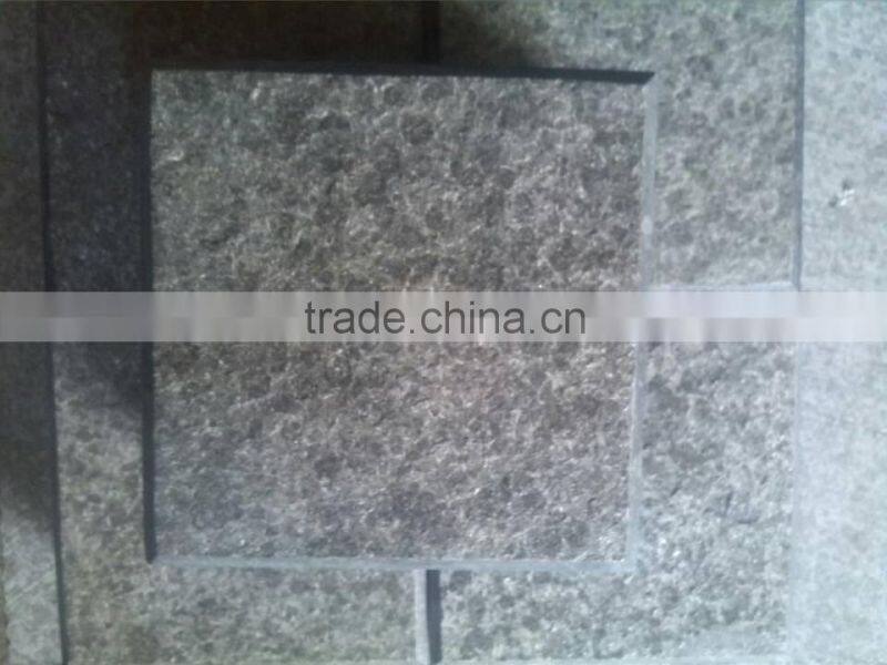Flamed G684 black granite brick