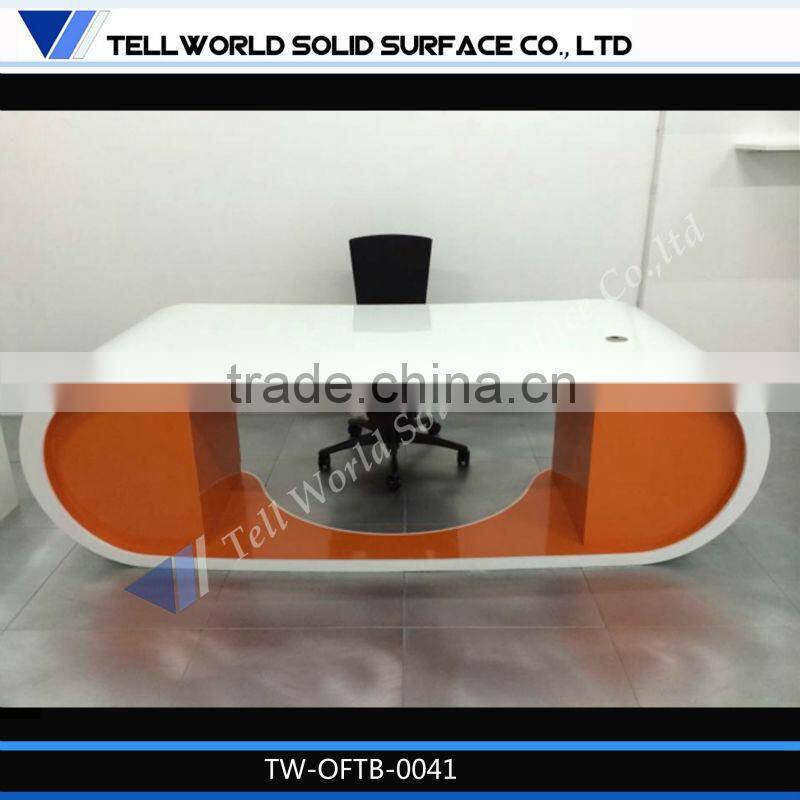 2014 modern office desk design manager table,solid surface