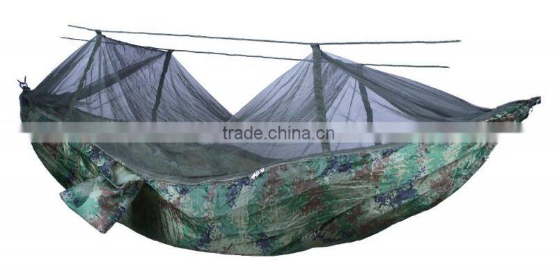 professional suggestion folding mosquito bug net hammock,mosquito net parachute hammock ,rope hammock with canopy