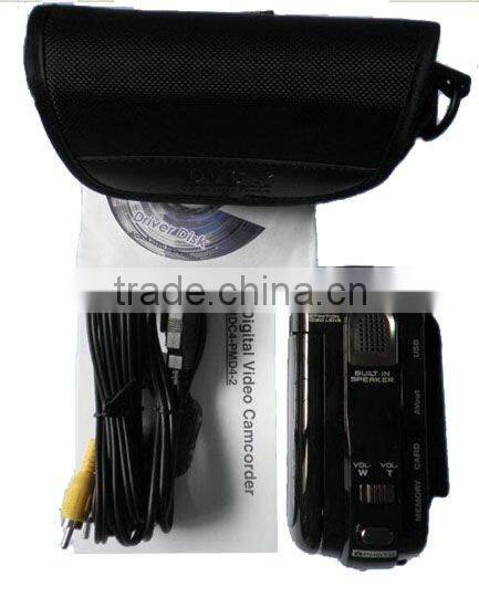 Hot-sell Digital Video Camera Camcorder HD DV 12MP 8X Zoom 2.7 TFT LCD Screen free shipping In Original Box