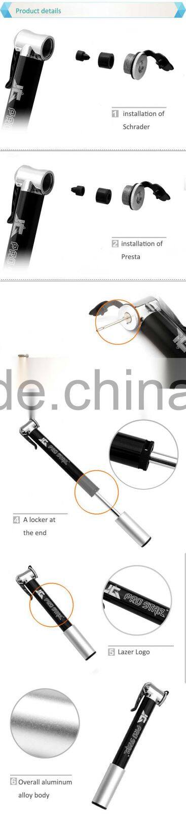 2015 New Mini Bicycle Pump for Mountain Bike/Bicycle Parts Alibaba China Factory