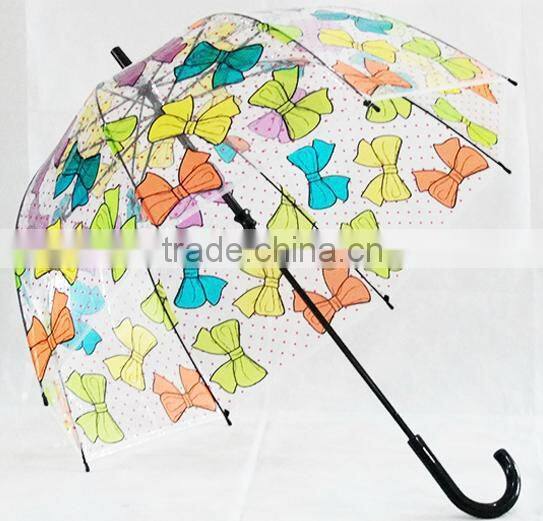 Chinese umbrella wholesaler for custom printed transprent umbrella