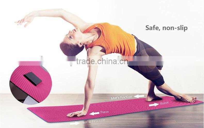 VTPE105 Ningbo Virson Supply Air Hole Tpe Yoga Mat For Exercise