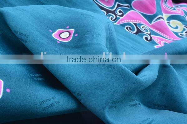 High twist flower design satin jacquard fabric