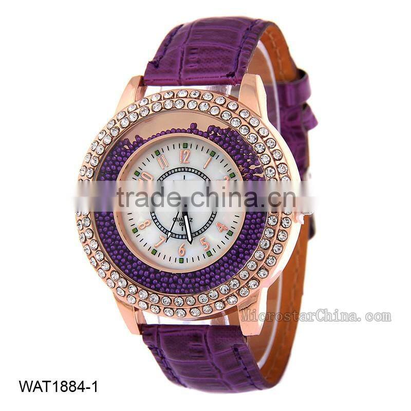 2016 Navy Blue Canvas Strap Wrist Watch