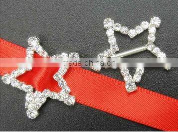 Hot Sale Small Oval Rhinestone Buckles for Ribbon B00600