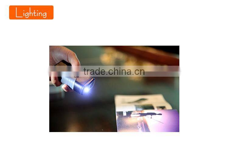 Good Quality 2016 Rechargeable Plastic Lighter with led emergency USB Flahslight