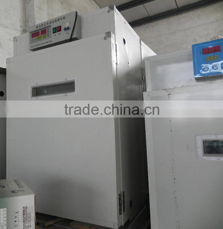 High performance 440 chicken eggs fully automatic incubator with CE supported