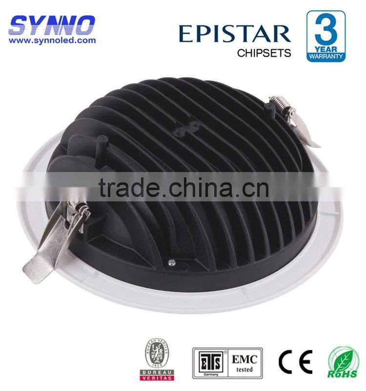 Hot sales high power round recessed aluminum COB LED downlight 3/5/10/15/20/30w