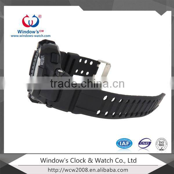 2015 watches man hot sell led watch sport stainless steel back