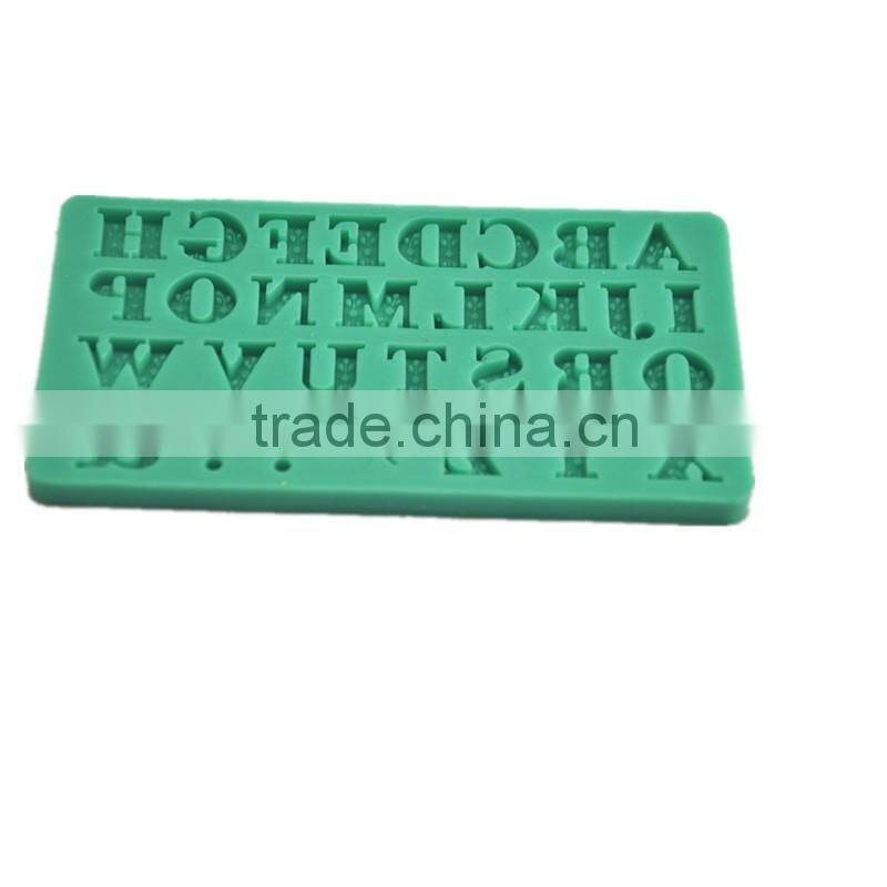 HOT SALE new alphabet letters silicone mold for fondant