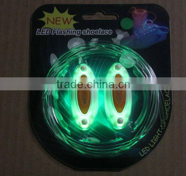 Pretty and colorful led glowing shoelaces,led flashing light up shoelaces,LED flashing shoelaces