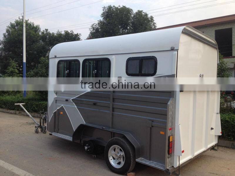 2 horse angle load truck trailer
