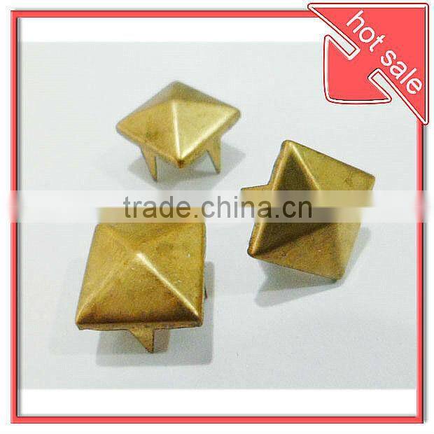 brass handbag pyramid rivets,clothing rivets.rivets for belt