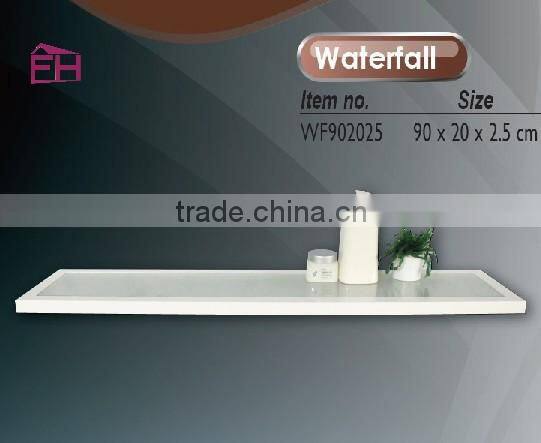 white floating shelf