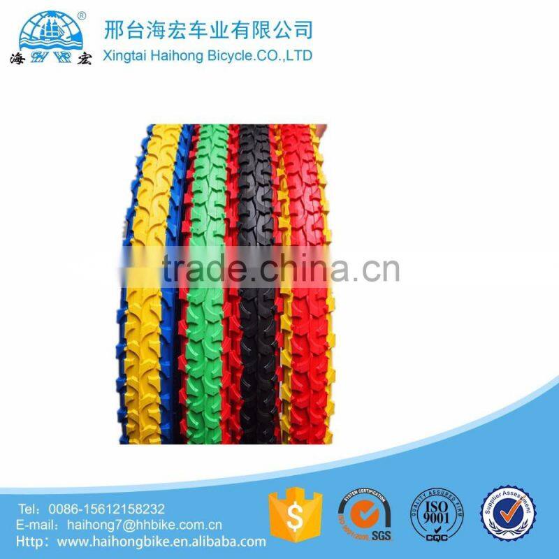 durable solid rubber colored bicycle tyre/bike tires for offroad bycicles