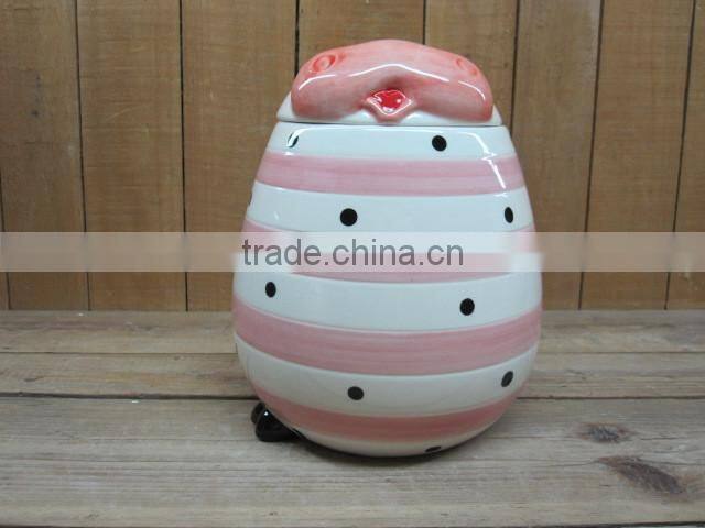 Newest Factory Direct Embossed Ceramic Food Storage Jar
