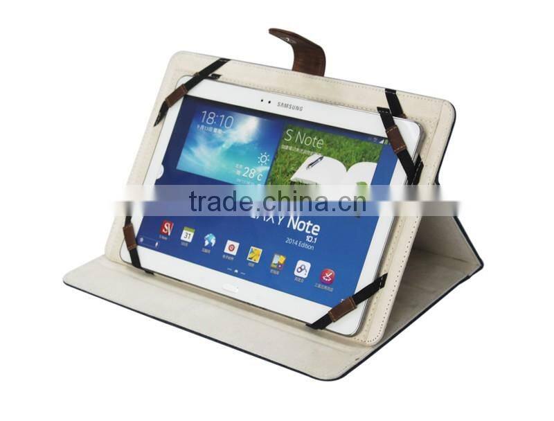 4 elastic bands stand horizontal fashion universal tablet case leather cover