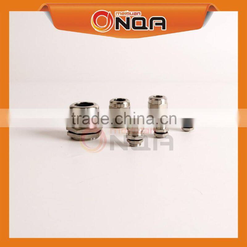 Size Waterproof Metal Brass Cable Gland Shroud Standard Cable Joint PG7