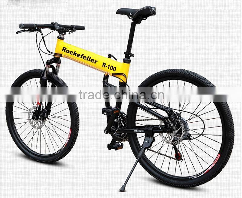 Folding Bicycles 26-Inch Aluminum Folding Mountain Bike Outdoor Compact Bike Double Disc Sell Like Hot Cakes!