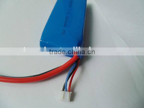 7.4v 3000mah battery 25C for Rc cars boats planes