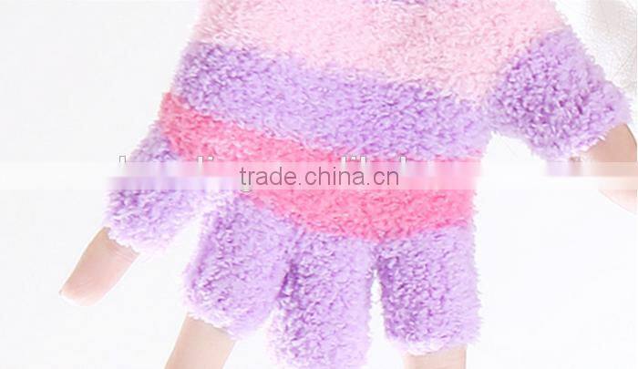 Winter Warmer Usb Heated Gloves Fingerless Fleece Knitted Gloves Fancy Dresses For Girls