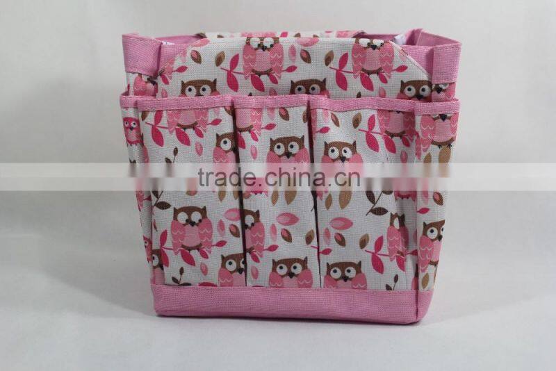 Personality creative design pink owl decoration multi-function hanging baby bag