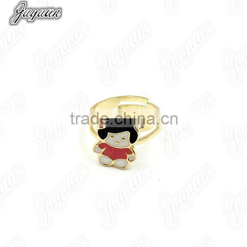 Juyuan Fashion 18K Gold Three Color Crystal Glue Baby Set