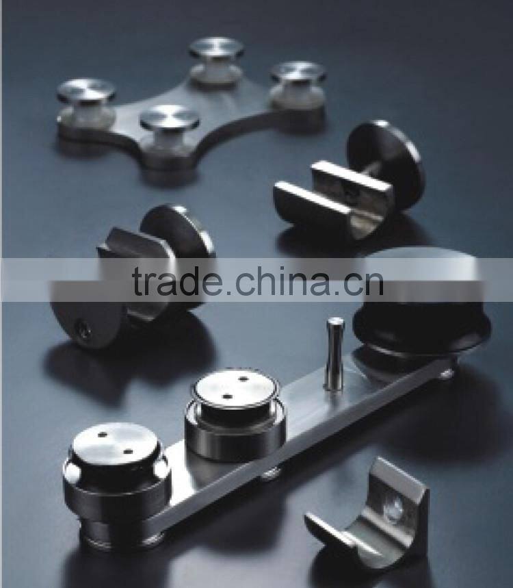 Stainless Steel Sliding Shower Glass Door Flat Type