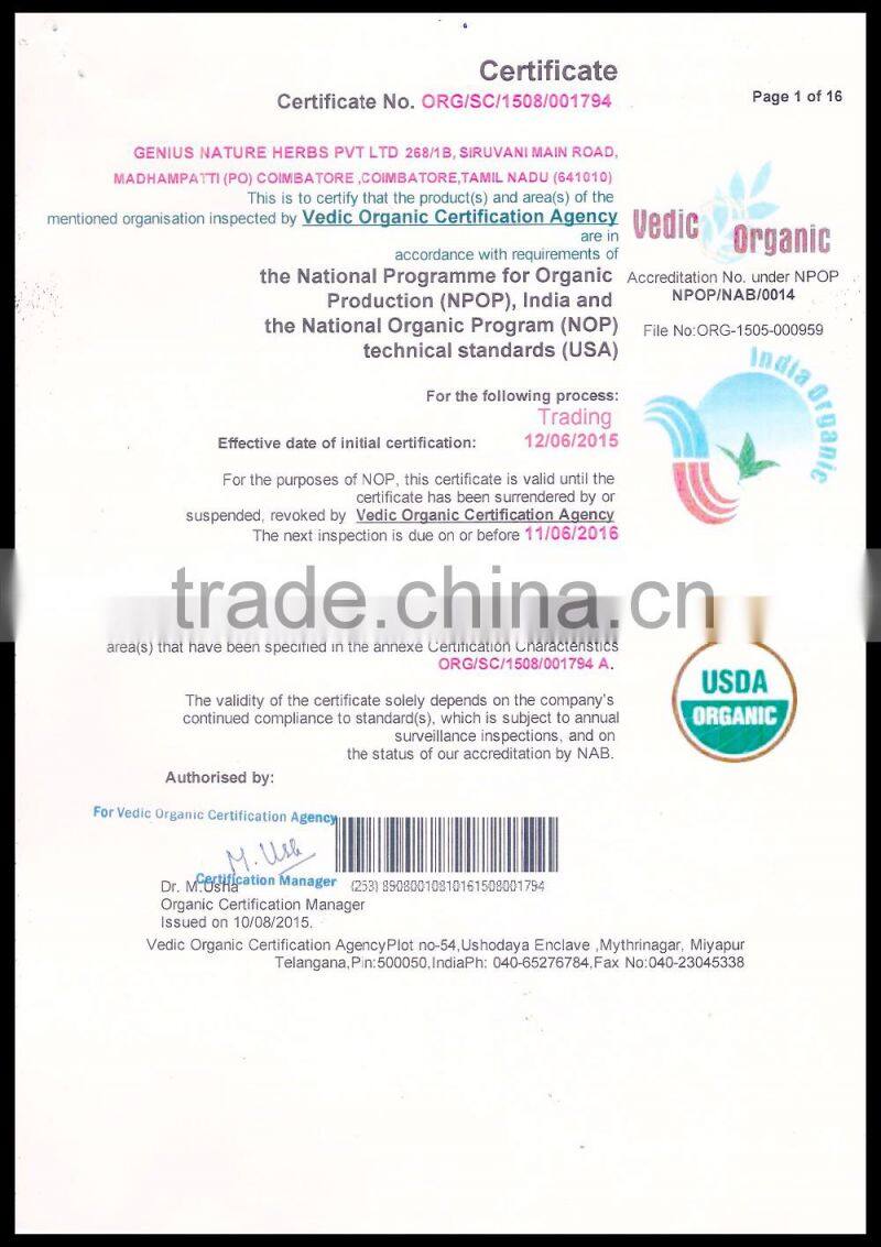 ISO Certified Galangal Tea At Your Door Step