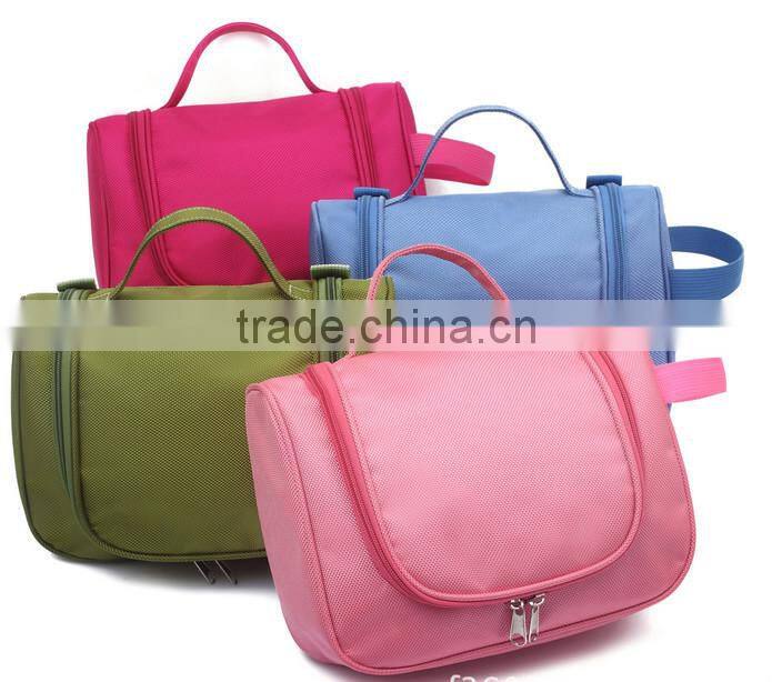 Black Grid Pattern Cosmetic Make Up Small Zippered Bag