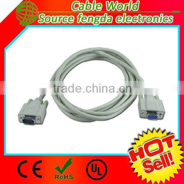 VGA cable male to female extension cable for Monitor for projector