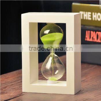 15 minutes wooden sand hourglass