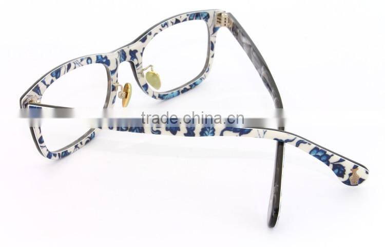 Blue And White Porcelain Design Optical Eyeglasses Frame