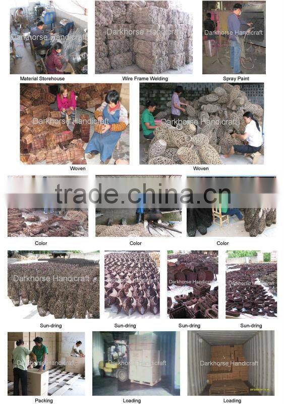 Square Wicker Laundry Basket Set of Two