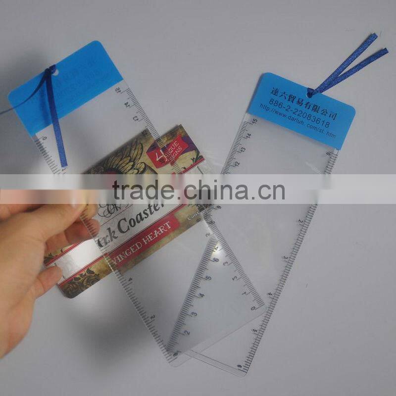 Custom design card size pvc magnifier / pvc business card