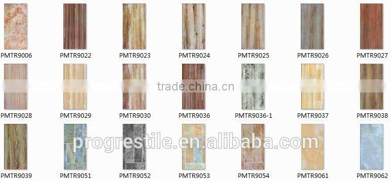 modern house decorative wood like tiles, bedroom tiles design, ceramic tile flooring (PMTR9022)