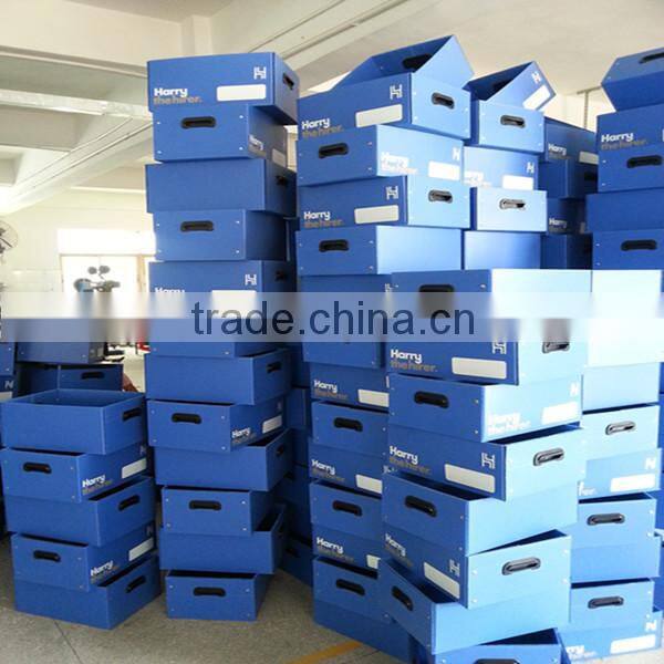 Custom-made corrugated plastic packing box for glassware