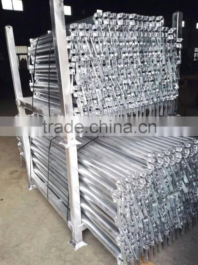 Steel scaffolding system parts