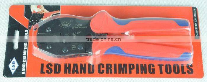 LY-03B Ratchet hand crimping tool for non-insulated open plug-type connectors 0.5-6mm2 crimping tool china wholesale tools