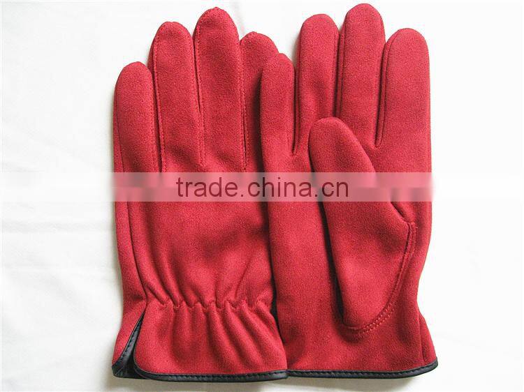 Deerskin Gloves,Synthetic Suede Fabric Ladies Leather Gloves Size 9.5/8.5/10.5
