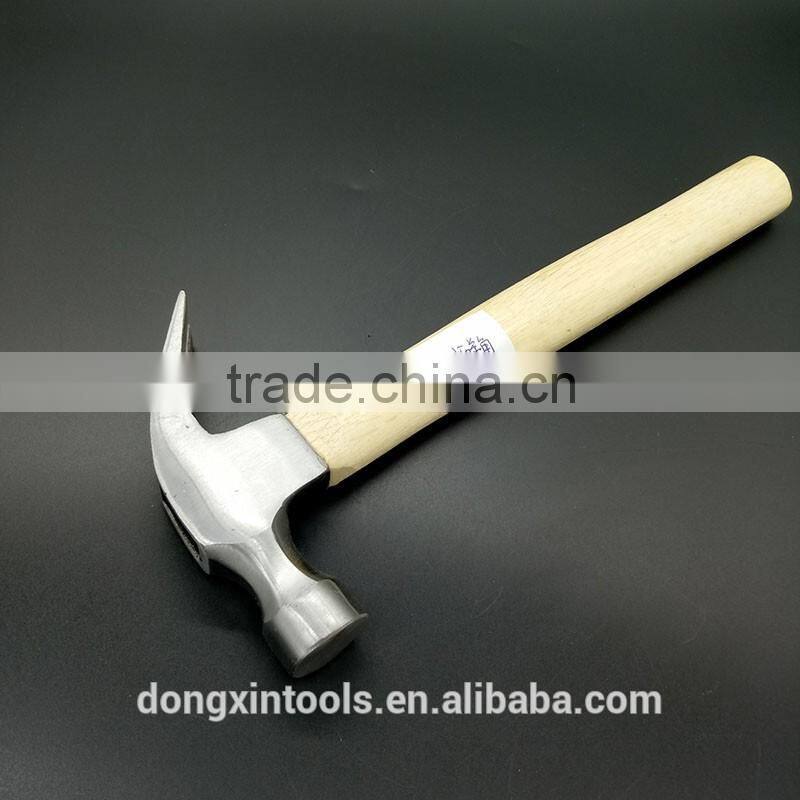best selling 500g claw hammer with wooden handle